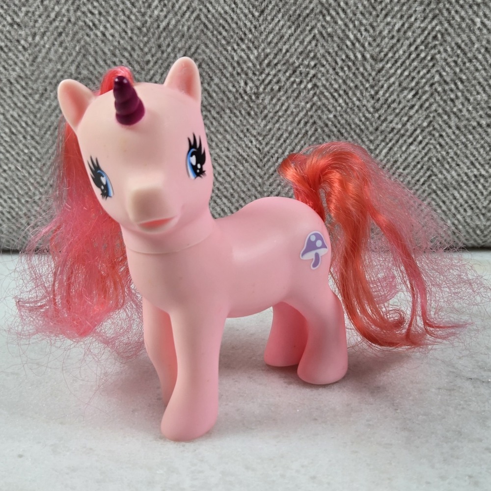 Gi-Go Wonder Pony Land Pink Unicorn Mushroom Cutie Mark Pink Hair MLP 'Fakie'